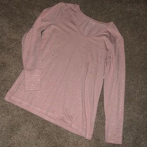 Light pink long sleeve tee